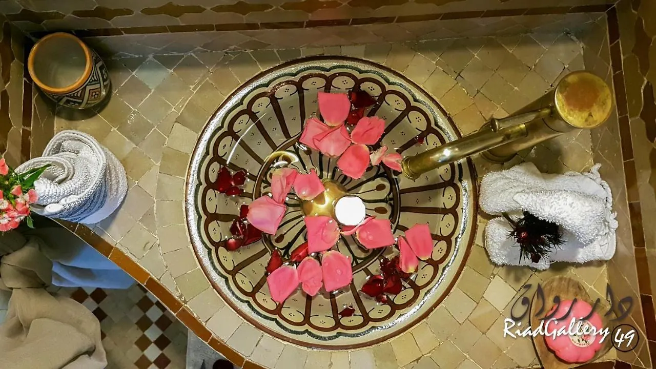 摩洛哥传统庭院住宅 马拉喀什 里亚德画廊49号庭院旅馆酒店